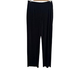 Chicos Travelers Black Stretch Wide-Leg Pants Size XL Regular